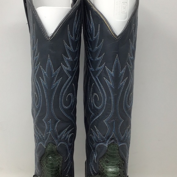 Vintage Acme Snakeskin sz 5 1/2 B Leather Boot - Picture 3 of 12